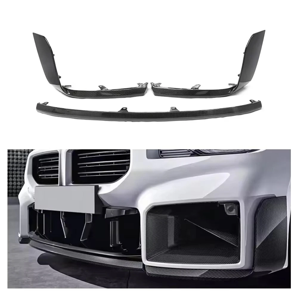 

Передняя губа из настоящего сухого углеродного волокна для M2 G87 Bodykit 2023-2024 M Performance MP Style Передняя губа диффузора