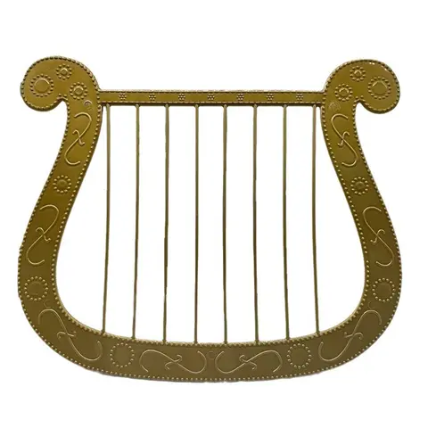 할로윈 의상 코스튬 모형 하프 플라스틱 하프, 할로윈 천사 테마 파티 원피스, 시뮬레이션 하프 모델 악기