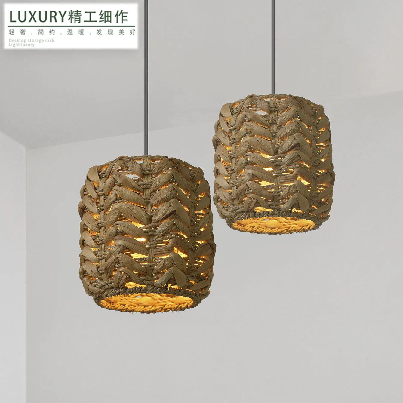 

Художественный декоративный чехол, абажур, тканый светильник ручной работы в стиле бохо, абажур, подвесной бумажный светильник, уникальный креативный шик