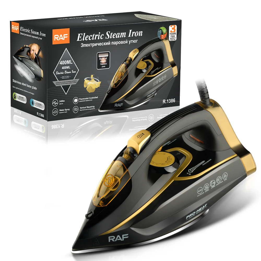raf-hot-sale-household-suitable-clothes-ironing-nonstick-soleplate-2400w-ceramic-electric-handheld-steam-iron