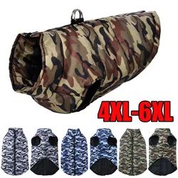 Large Pet Dog Jacket Coat for Small Medium Big Dogs Cats Autumn Winter Windproof Puppy Print Clothes Golden Retriever Clothing