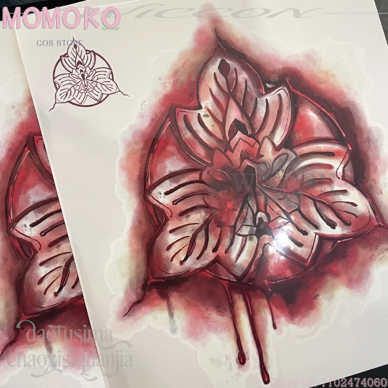 هالوين الرعب لعبة F تأثيري هينكو أنيمي وهمية وهمية الدم الوشم العلامة التجارية نمط 20 سنتيمتر X 22 سنتيمتر الدعائم MoMoKo كوس مخزن