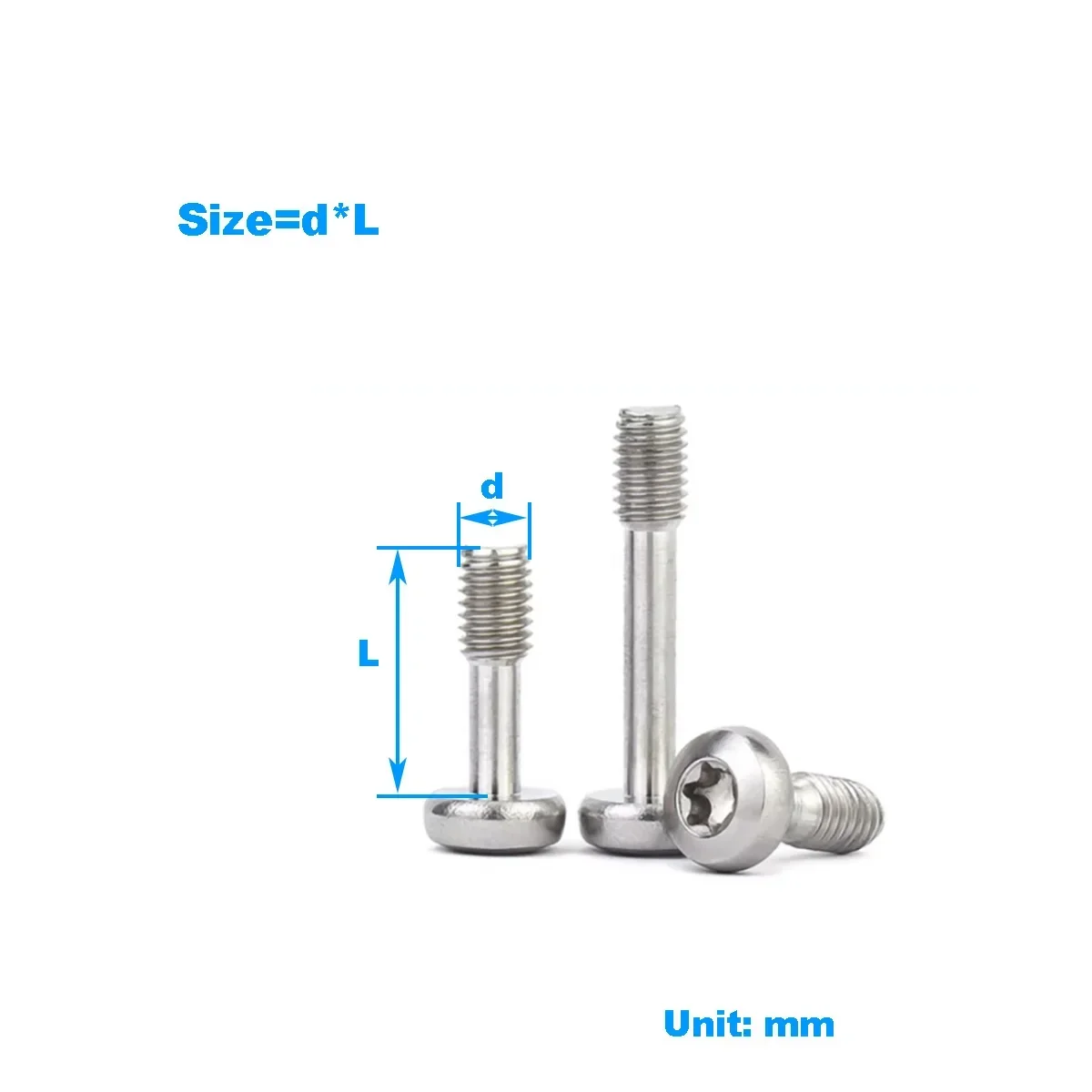 

304 Stainless Steel Round Head Plum Blossom Anti Loosening Screw / Half Tooth Pan Head Anti Falling Bolt M3M4M5M6M8