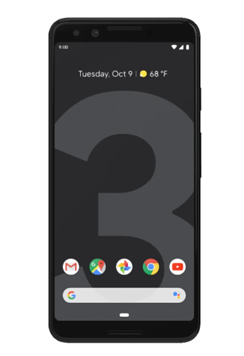 Ponsel Pintar Google Pixel 3 Layar 5.5 '' ROM 4GB 64GB/128GB Snapdragon 845 Ponsel Bekas Android Layar Penuh Tidak Terkunci