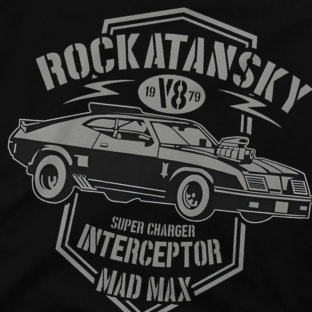 Interceptor Men T Shirt Mad Max Vintage Tees Short Sleeve Crew Neck T-Shirt Pure Cotton Gift Idea Clothes