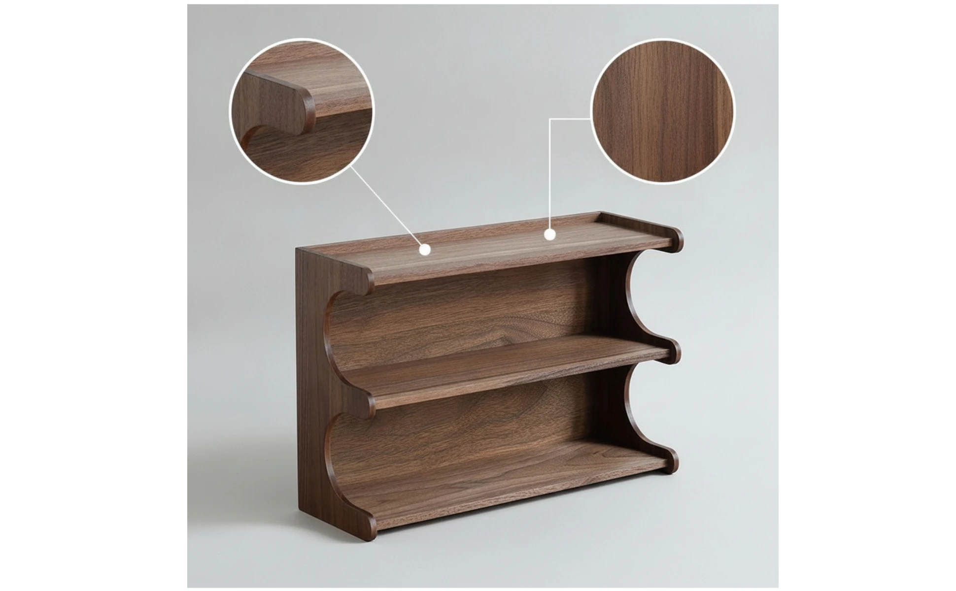 Mug Storage Shelf Elegant Cup Storage Rack Desktop Cup Rack Double-Tier Coffee Mug Display Shelf Space-Saving for Collectors