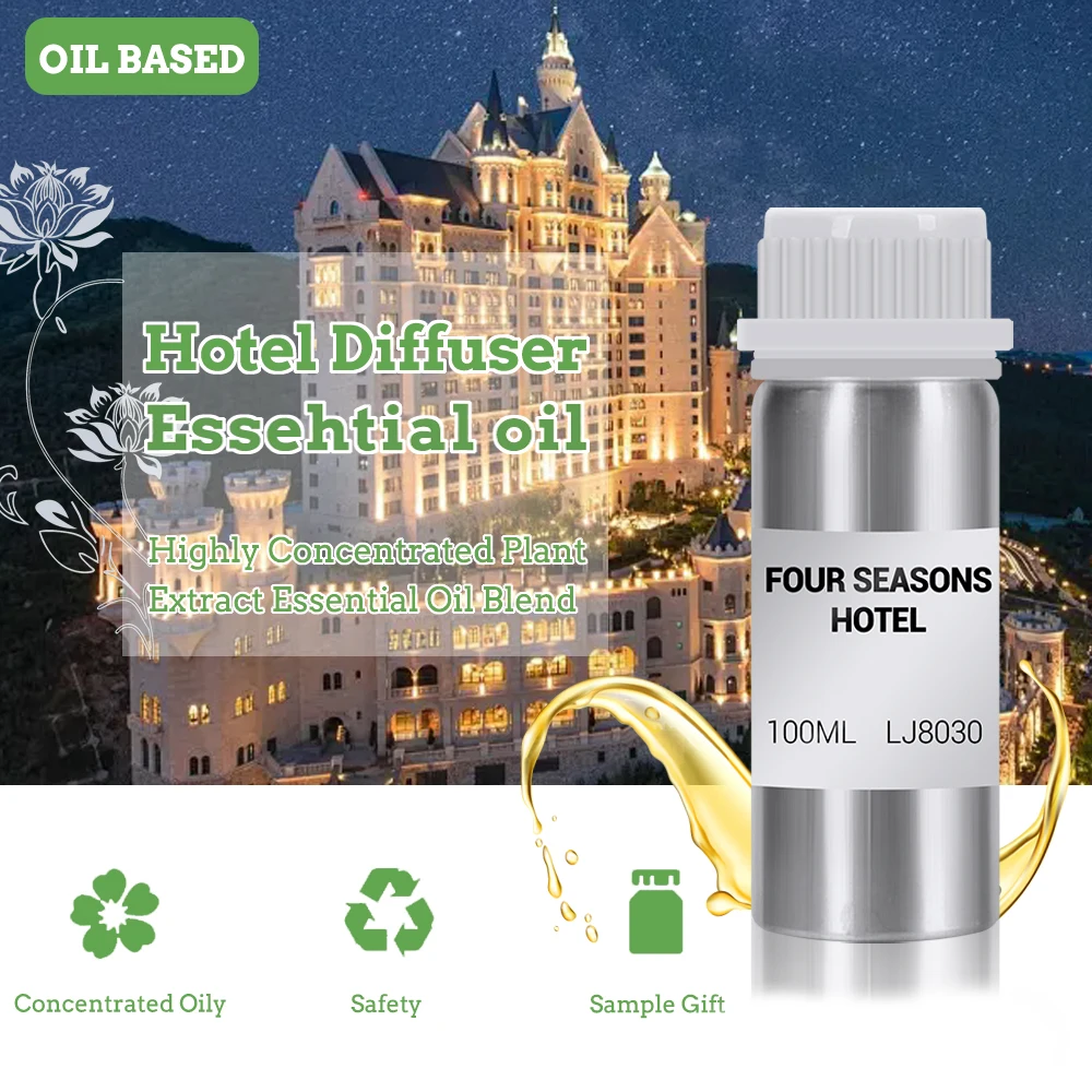 100Ml Hotel Etherische Olie Pure Plant Extrat Room Geur Luchtverfrisser Parfums Voor Thuis Luchtbevochtiger Diffuser Etherische Oliën