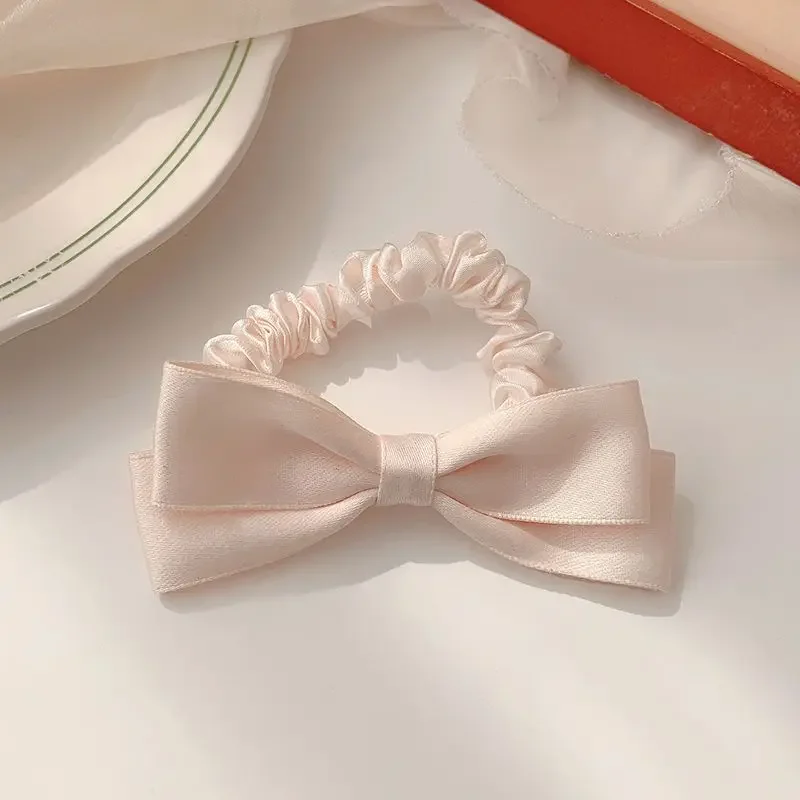 Fashionable Small Intestine Headband Bowtie Women\'s High Beauty Girl New Headband Rubber Band Hair Accessories