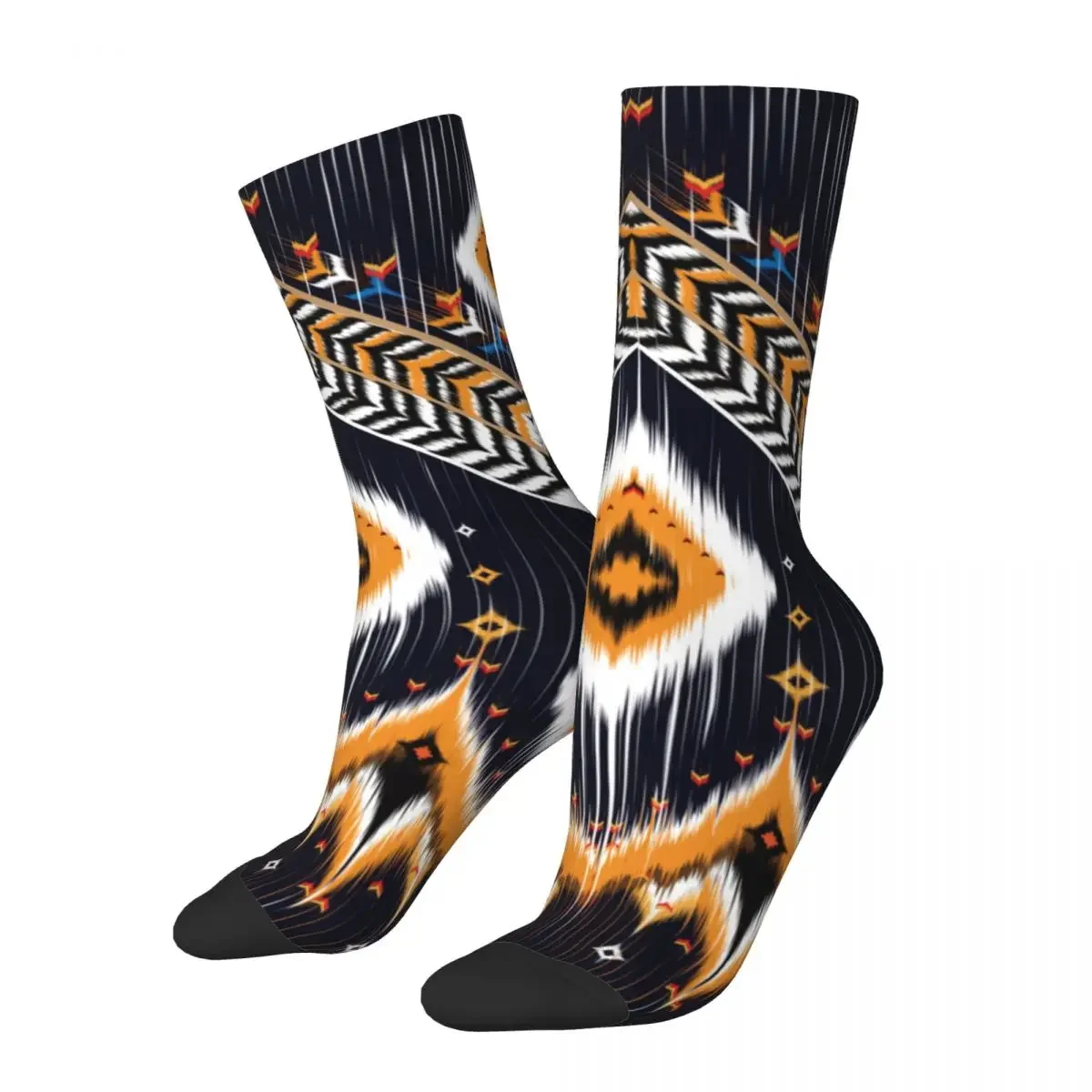 

Funny Crazy Sock for Men Tribal Ethnic Hip Hop Harajuku Bohemian Happy Pattern Printed Boys Crew Sock Novelty Gift