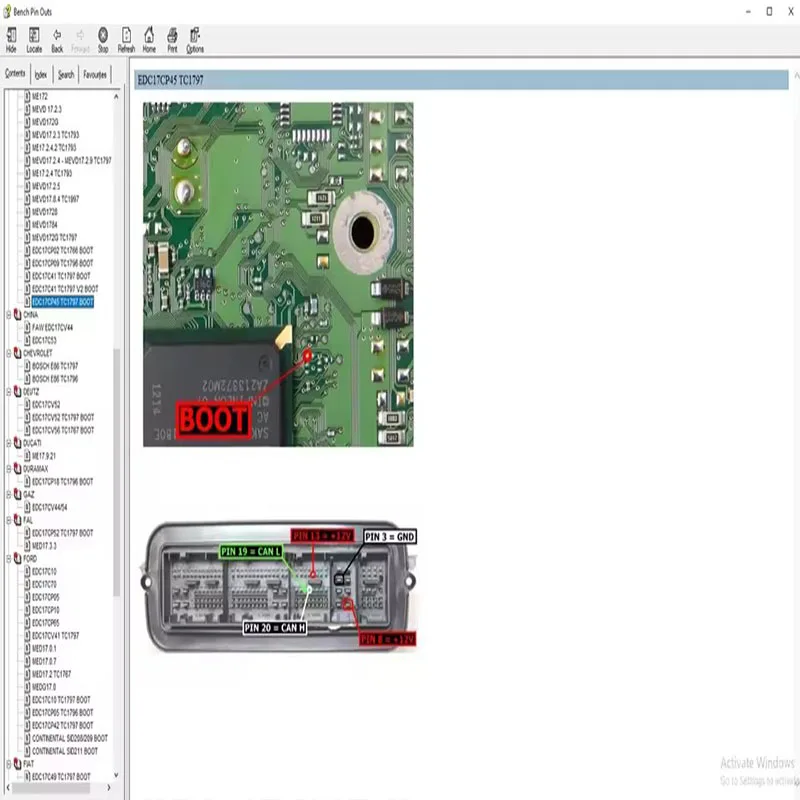 Ecu Pinout اتصال التمهيد Ecu PinOuts جمع obd2 مسح إصلاح ملفات البرمجيات دليل المبتدئين إلى ECU مخطط الأسلاك القابل للتحرير #6