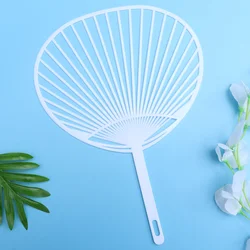 Fan Hand Kit Diy Paddle Wedding Supplies Decor Paper White Decorative Home Wall Portable Uchiwa Japanese Crafts
