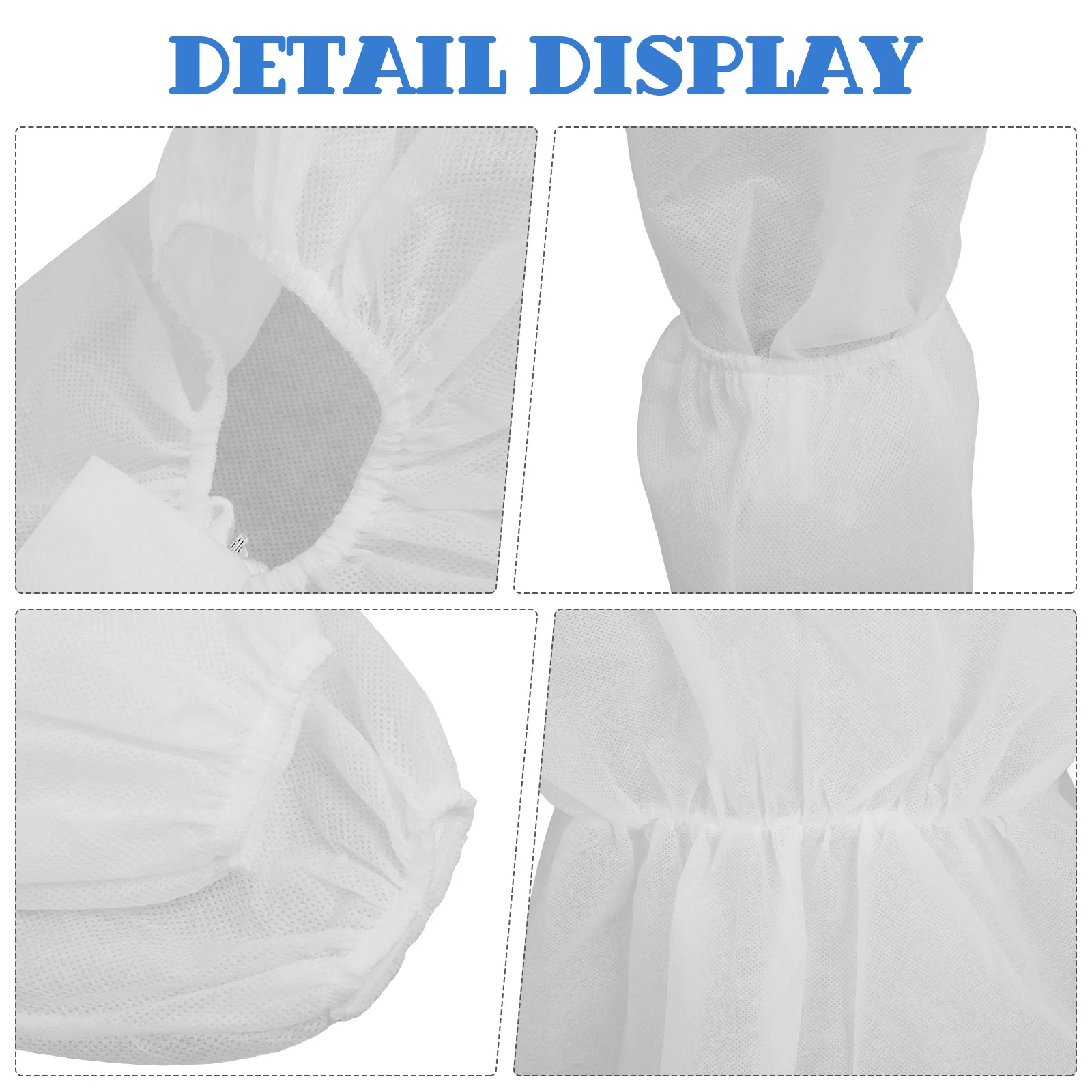 Protective Coverall Disposable Nonwoven One-Piece Hooded Safety Suit Outdoor Painting Cleaning Dust Protection With