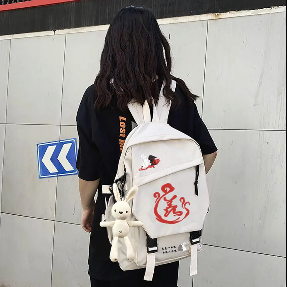 Anime Mo Dao Zu Shi Backpack Cosplay The Untamed Wei Wuxian Lan Wangji Backpack School Bags Casual Teenagers Shoulder Travel Bag