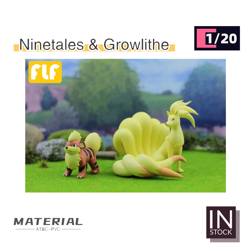 [IN STOCK] 1/20 Scale World Figure [FLF Studio] - Ninetales & Growlithe Collection Gift TOYS