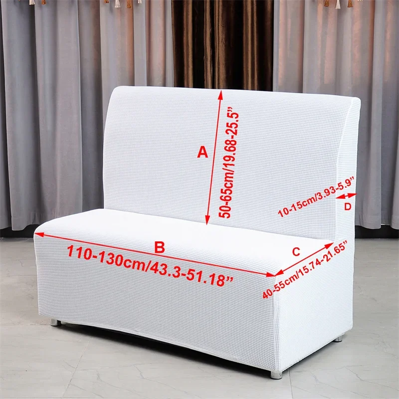 Stretch Armless Sofa Cover Hotel Sofa Slipcover Restaurant Elastic Polar Fleece Spandex Couch Slipcovers Home Internet Bar Cafe