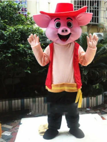 New Adult Character Pig Mascot Costume Halloween Christmas Dress Full Body Props Outfit Mascot Costume