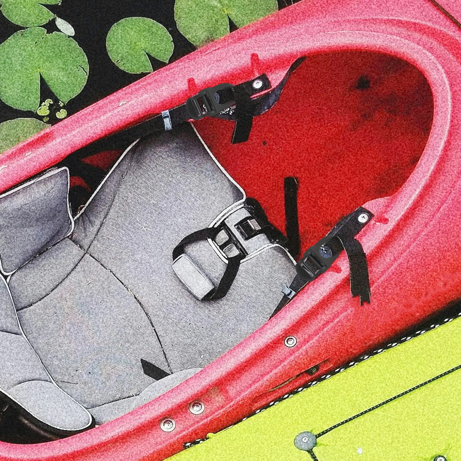 

4 Pcs Kayak Fasteners Accessories Paddle Clip Hook Hooks Parts Plastic Button Type Seat Straps Repair Clips and Boat