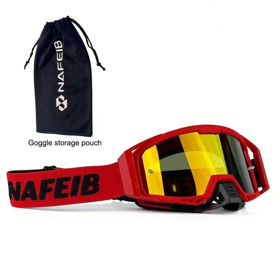 Ultra Light 113g Sports Outdoor Goggles, Fog Free High-Definition Lenses, With Storage Bag, Suitable For Outdoor Sports Such As