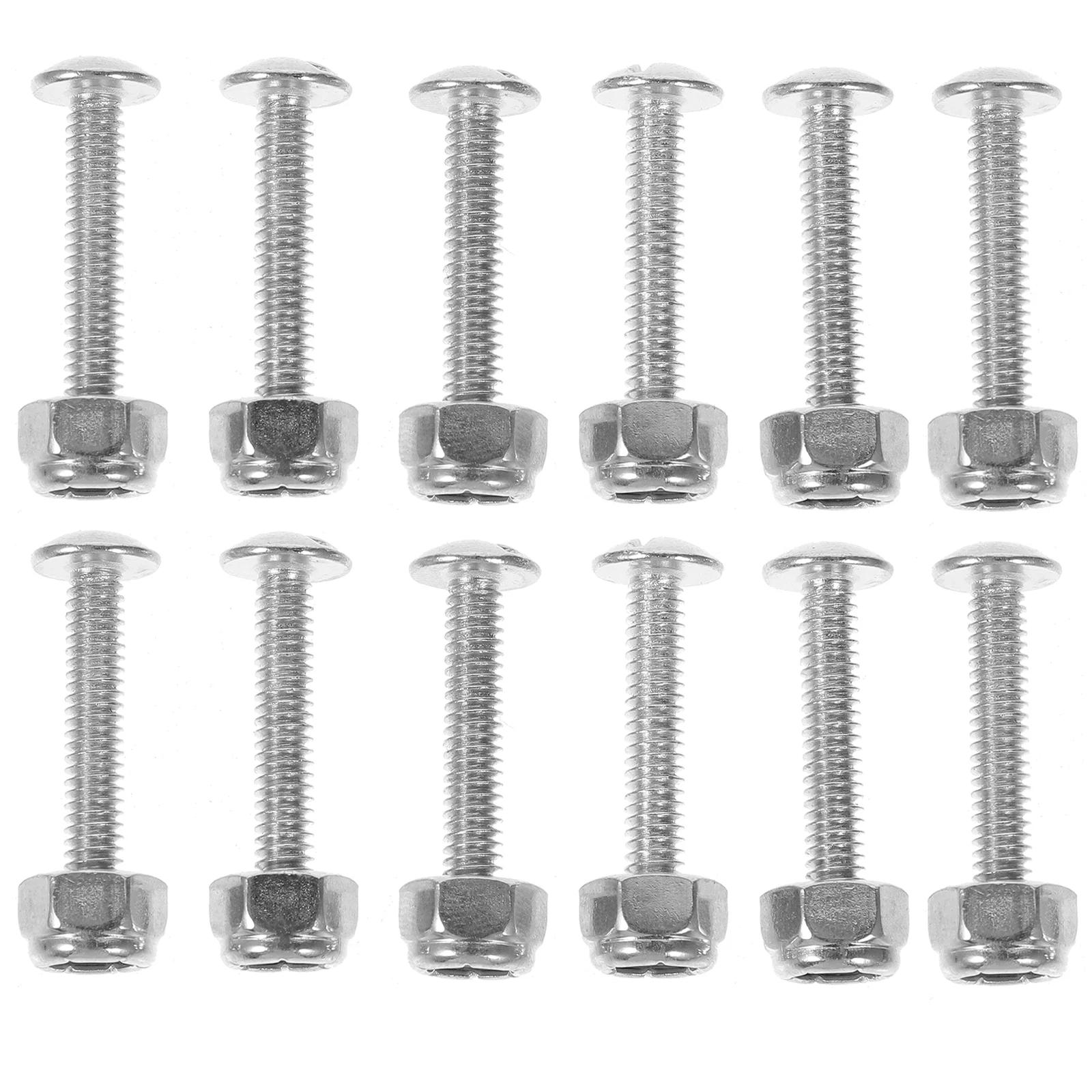 

12 Pcs Football Nuts Sturdy Foosball Machine Screws Table Footballs Fixing for Man Replacement Parts