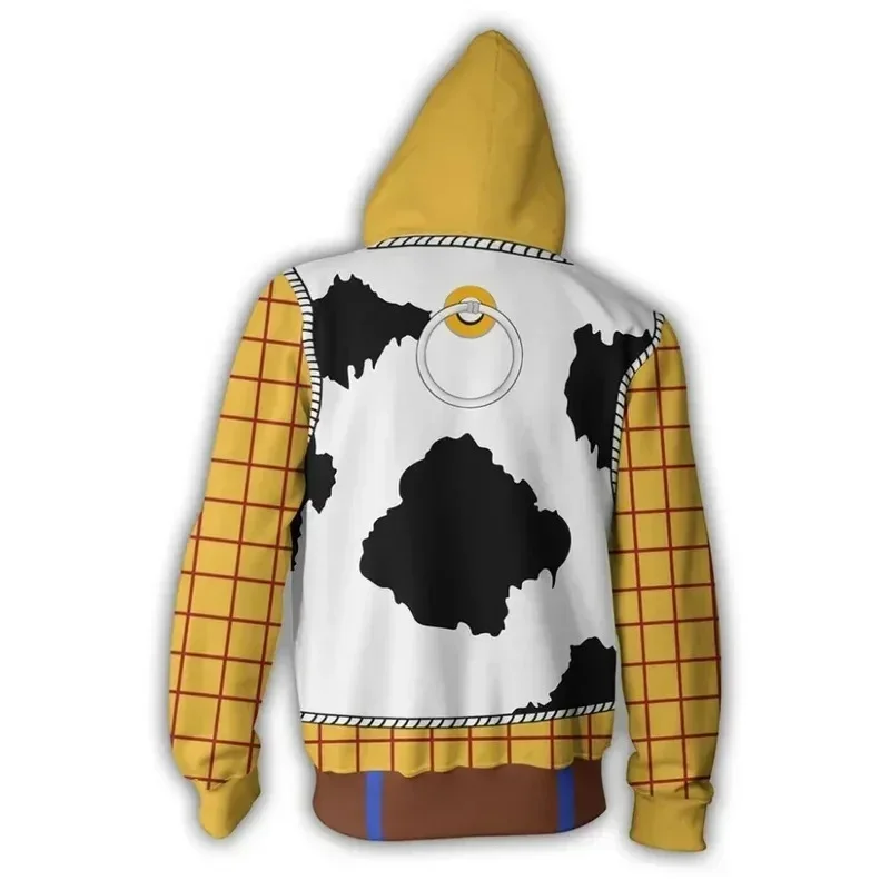 Nuevo Disfraz de Cosplay de Halloween 2026, Sudadera con Capucha Estampada en 3D de Anime Buzz Lightyear Woody para Hombre, Abrigo de Primavera y Otoño AABA
