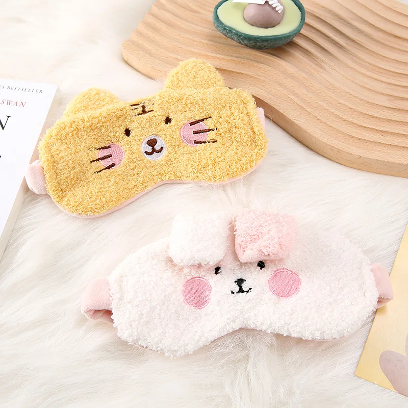 

Japanese facial cleanser, mask headband, breathable shading, love model, lunch break sleep, cute milk and cute eye mask, two-in-one style