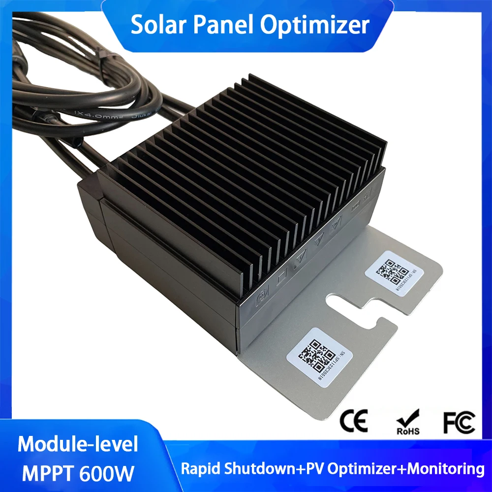 MPPT Solar Module Optimizer 600W 15A 70V Input PV Power Optimizer Monitoring Overvoltage protection, overheat protection