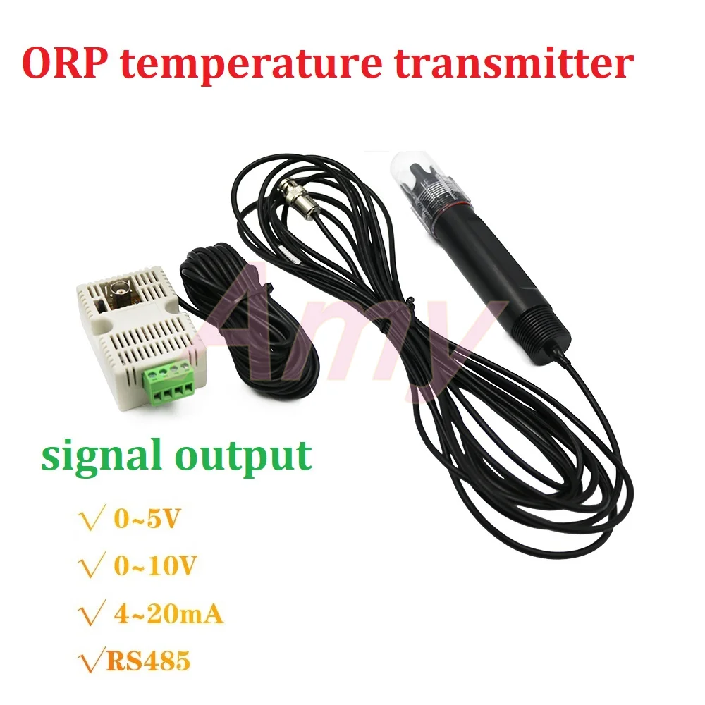 Redox-Value Sensor, ORP Meter, Water Quality Monitoring, 485, 4-20mA, com compensação de temperatura