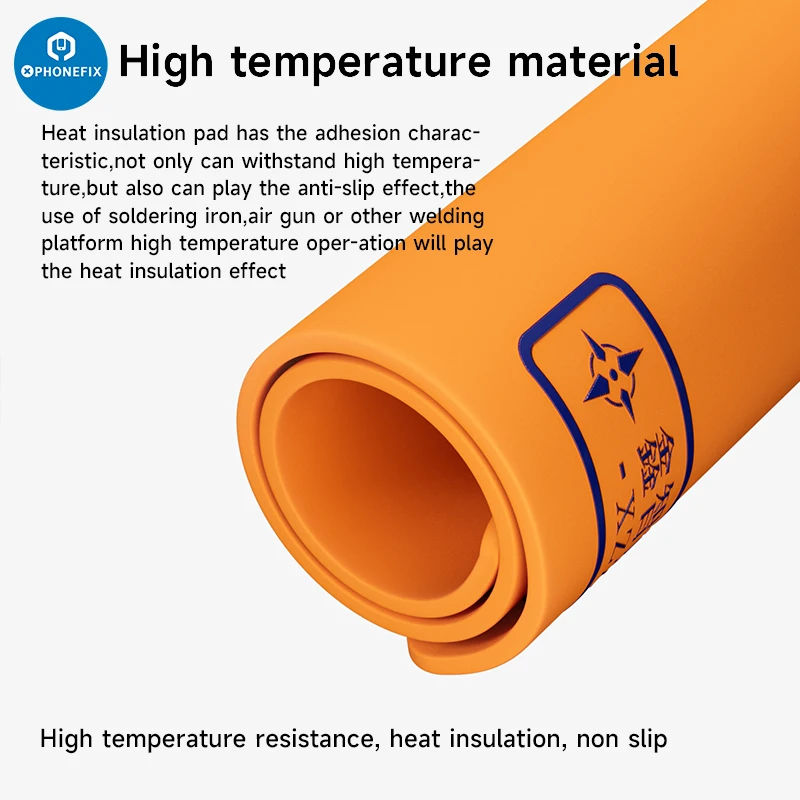 Imagem -04 - Xinzhizao Esd Isolamento Térmico Solda Mat Computer Phone Repair Tool Kit Trabalhando Repair Pad Plataforma de Manutenção Resistente ao Calor