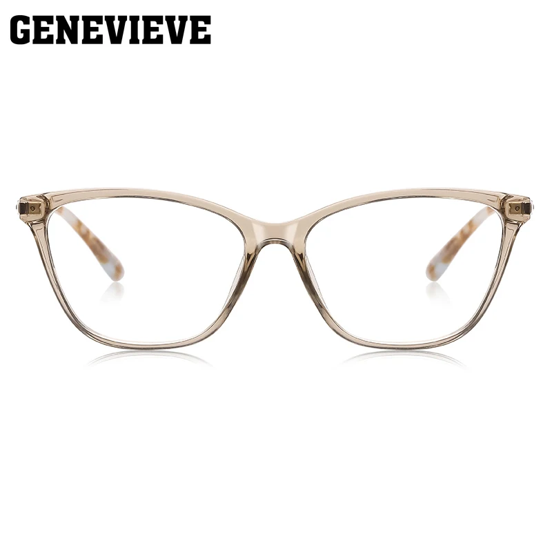 GENEVIEVE تصميم جديد كلاسيكي بسيط على شكل عين القطة بتصميم فريد من نوعه نظارات فوتوكروميك مضادة للضوء الأزرق وصفة طبية قابلة للتخصيص #2