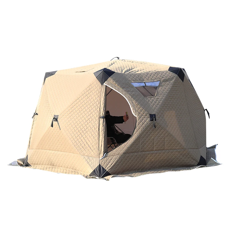 Ice Fishing Tent, 270cm 390cm, Outdoor Autumn and Winter Camping Tent, Thick and Warm, Can Accommodate 4 To 8 People