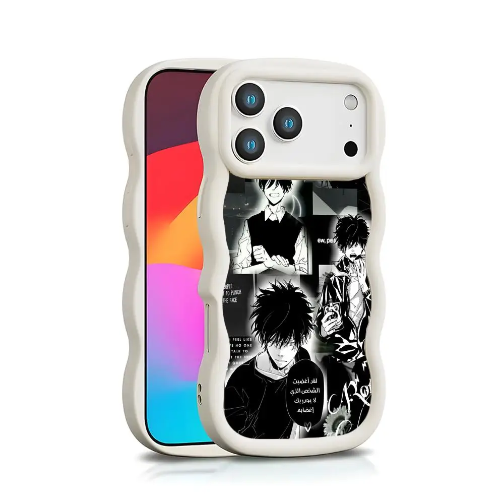 Funda de Teléfono Anime Kamonohashi Ron para iPhone 17 16 15 14 13 12 11 Air Pro Max Plus, Borde Ondulado, TPU, Colorida, de Lujo
