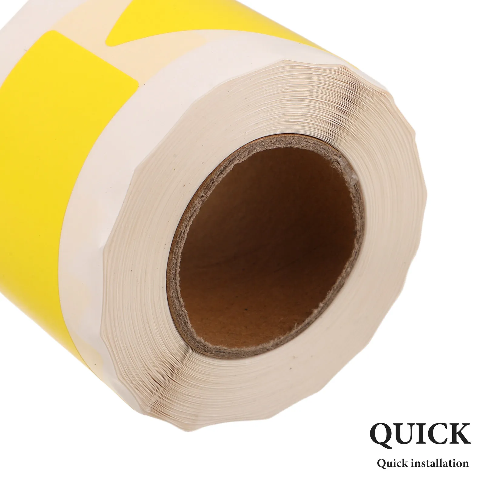 2 Rolls Industrial Pipe Labels with Arrows Yellow Self Adhesive Indicator Stickers for Water Gas Plumbing view 3