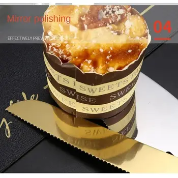 2ピース - ステンレススチール製ケーキショベルサーバーセット ウエスタンチーズブレッドナイフ ベーキングケーキ 結婚式 誕生日 お祝い用 8 best sales ウェディングケーキカットセット - №8