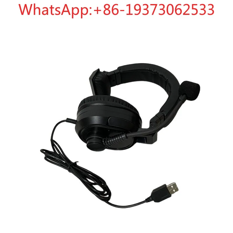 Unilateral Headset USB Plug Headset Can Be Rotated 270 Degrees, Comfortable Without Clipping Ears, Foldable