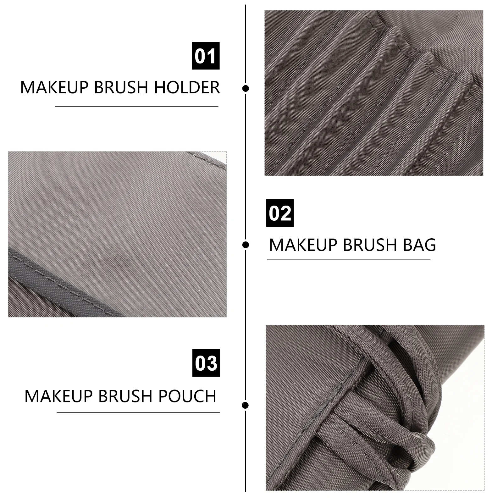 

Portable Makeup Brush Case Rolling Organizer Holds All Essential Brushes Perfect for Travel Home Use Makeup Brush Holder