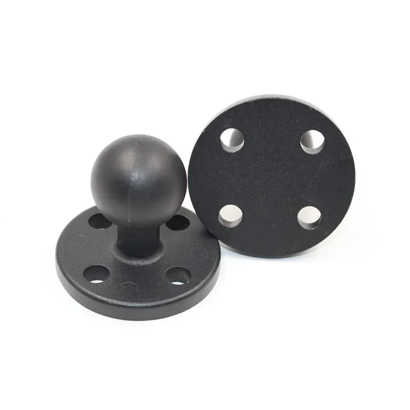 Gopro Garmin용 고무 볼 마운트, 알루미늄 오토바이 원형 또는 사각형 마운팅 베이스, 1 인치 또는 1.5 인치