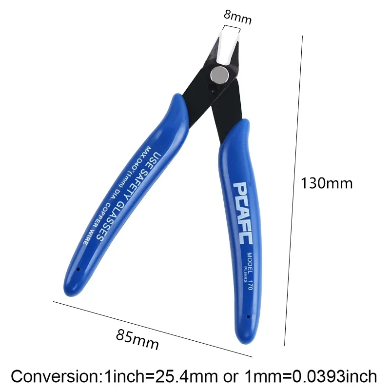 Diagonal Pliers Carbon Steel Pliers Electrical Wire Cable Cutters Cutting Side Snips Flush Pliers Nipper Jewelry Hand Tools