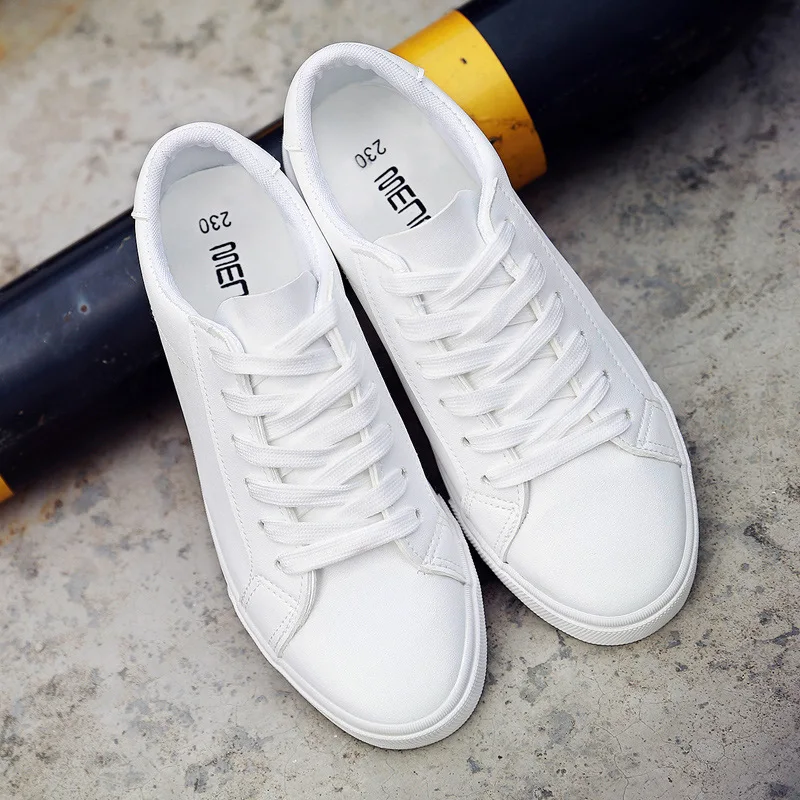Female White Vulcanised Shoes Spring New Lace-up Sneakers Fashion Casual Lightweight Non-slip Comfort Flats Sapatos Feminino