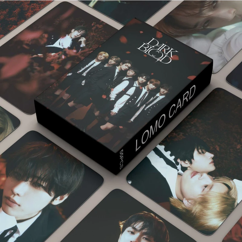 55Pcs/Set Kpop Group DARK BLOOD New Album Lomo E Photocards JUNGWON JAY Photo Cards