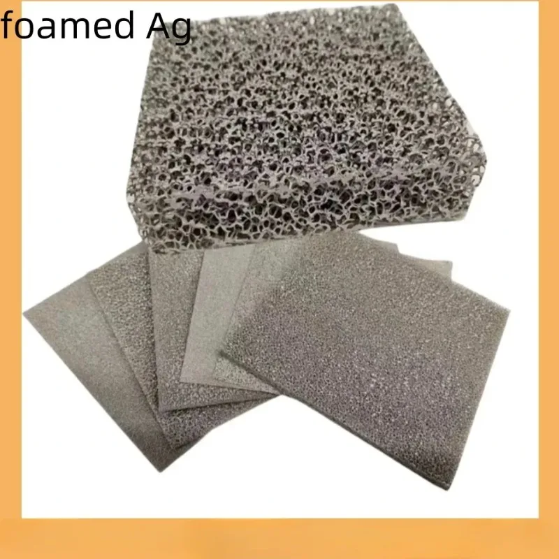 Customized Silver Foam Metal Porous Electrode Silver Foam Three-dimensional Structure