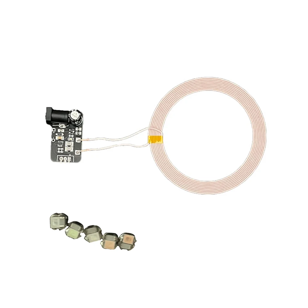 Imagem -06 - Transmissor de Fonte de Alimentação sem Fio 0150 mm Bobina de Indução dc 24v Mais Peças Receptor Lâmpada Led sem Fio Iluminação Modelo Faça Você Mesmo Brinquedos Gundam