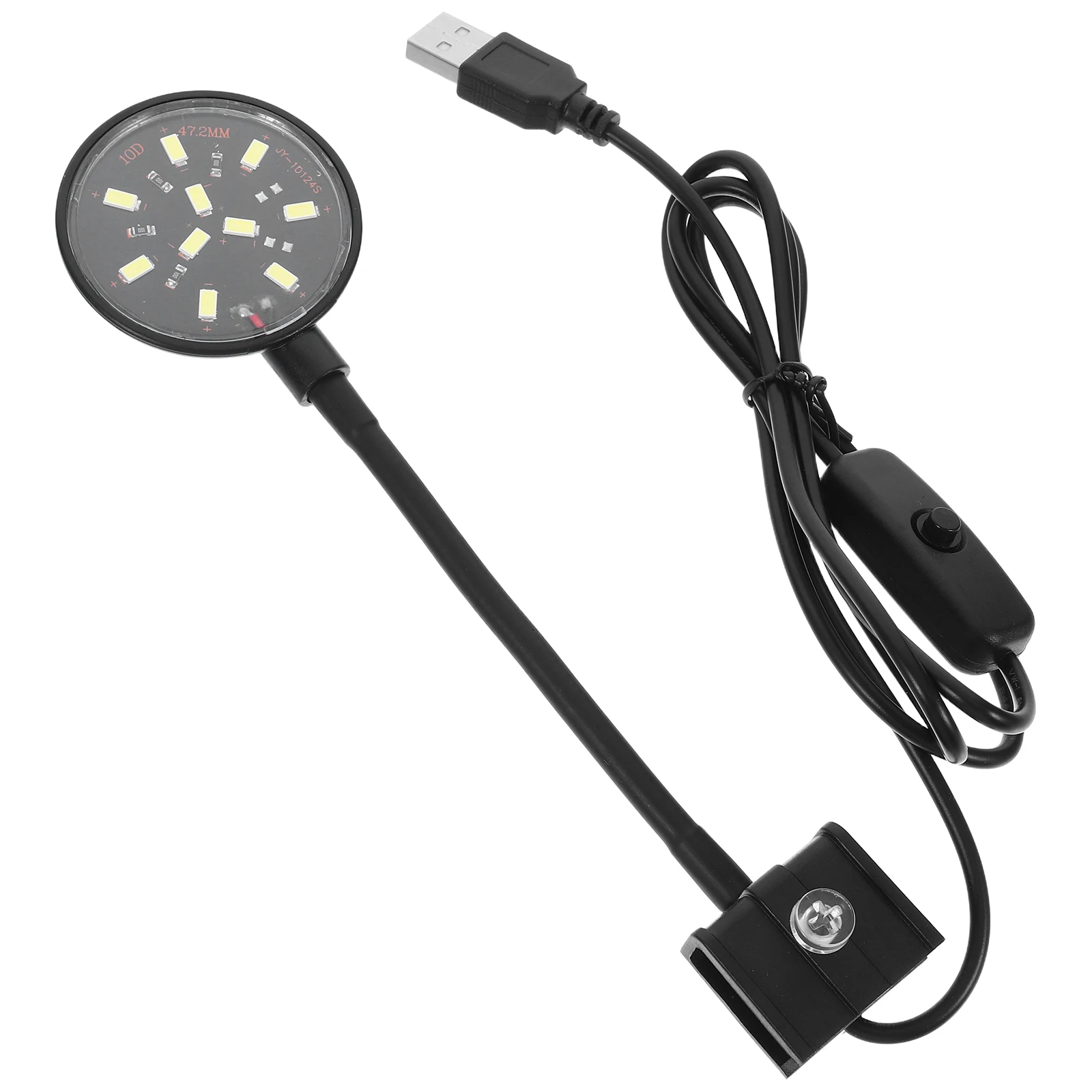 

Fish Tank USB Light Aquatic Led Aquarium Lights for Spot Small Lighting Black Accessories Clip on