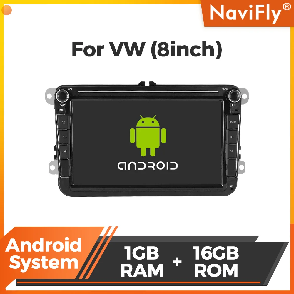 

Navifly Android Car Radio For Universal VW Volkswagen Golf 5 6 Polo Passat B6 B7 / Skoda Fabia Octavia 2 3 / Seat Altea Leon