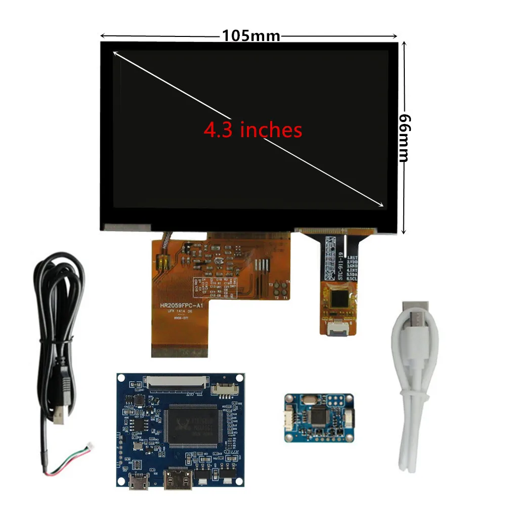 4.3 Inch Multipurpose LCD Screen Display Controller Control Driver Board Digitizer Touchscreen Mini HDMI-Compatible