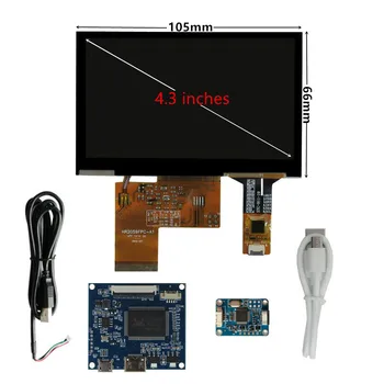 4.3 inch multi-purpose LCD screen controller control driver board digitizer touch Mini HDMI compatible