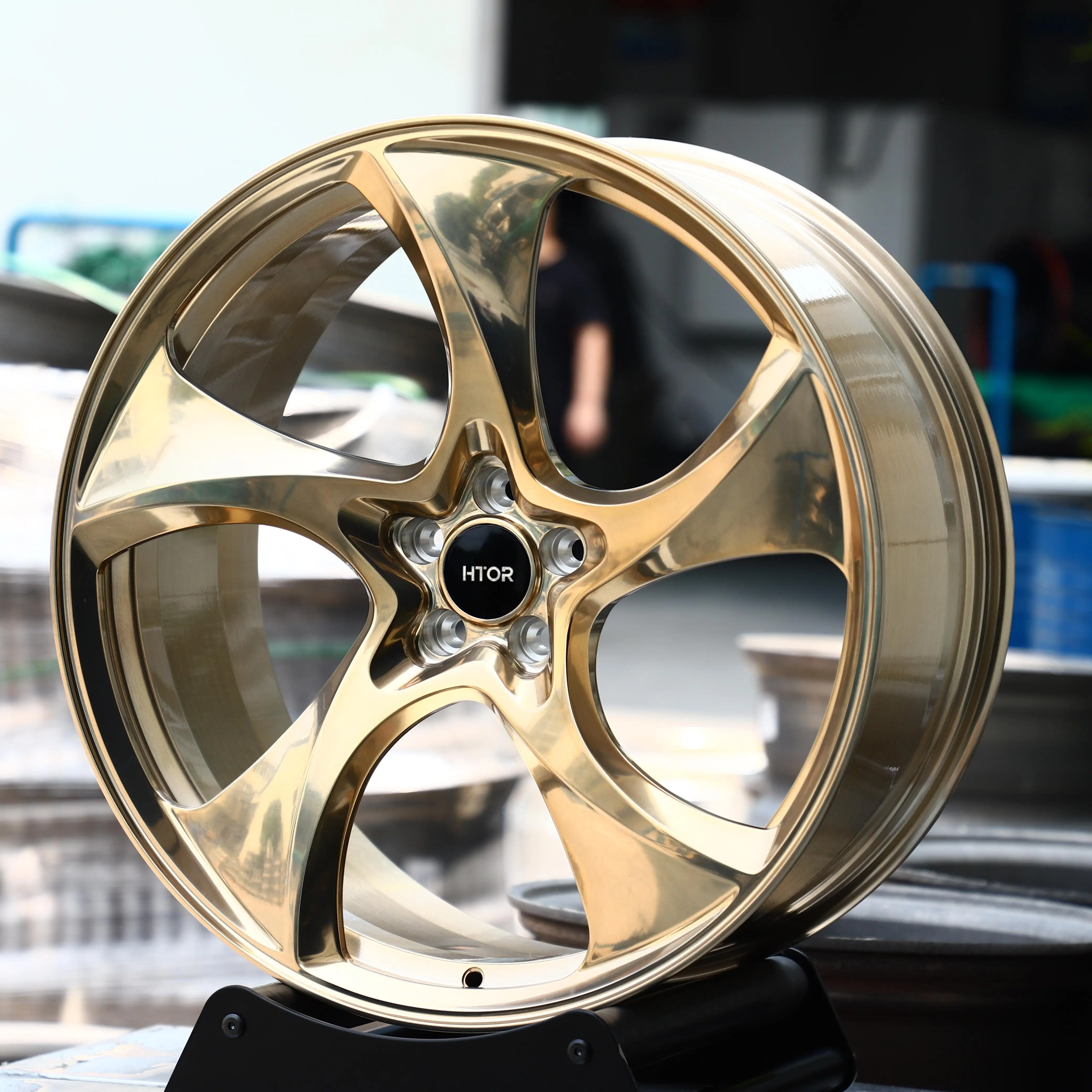 JT Custom 20x9 21x10 22x10.5 22x11.5 5x112 Directional Turbine Forged Wheels Polished Gold For RS6 Avant For S8 For RS E-tron GT