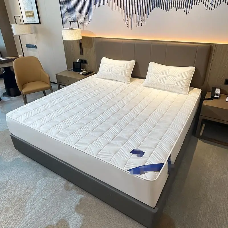Mattress Cover Washable Plain Bed Covers Breathable Quilted King Mattress Protector with Elastic Band 2022