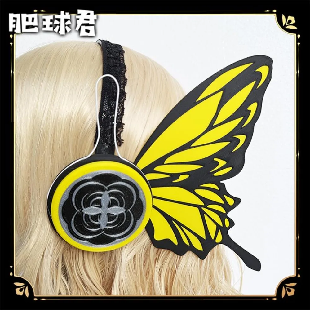 Butterfly Shaped Decorative Headphones Cosplay Prop For Masquerade Party Collection Display