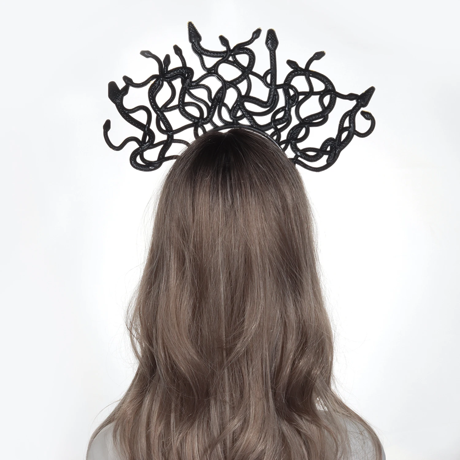 Halloween Medusa Headpiece Cosplay Girl Headwear Ancient Greek Mythology Snake Shape Women Headdress Carnival Costume Party Gift