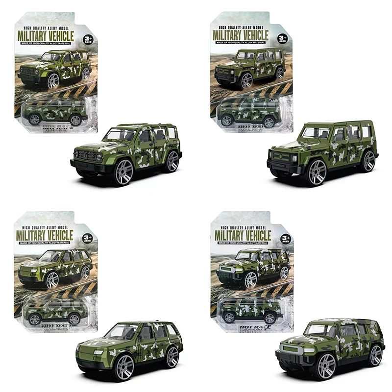 Camouflage Off-road Vehicle Children's Mini Alloy Car Sliding Pull Back Sports Car Racing Model Set Toy